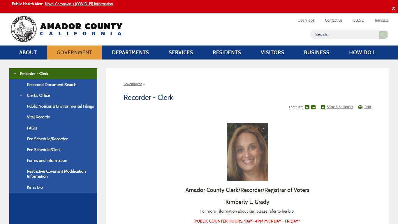 Recorder - Clerk | Amador County